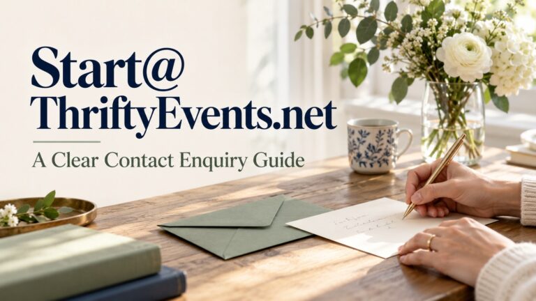Start@ ThriftyEvents.net: A Clear Contact Enquiry Guide Start@ ThriftyEvents.net — A Clear Contact Enquiry Guide featured cover
