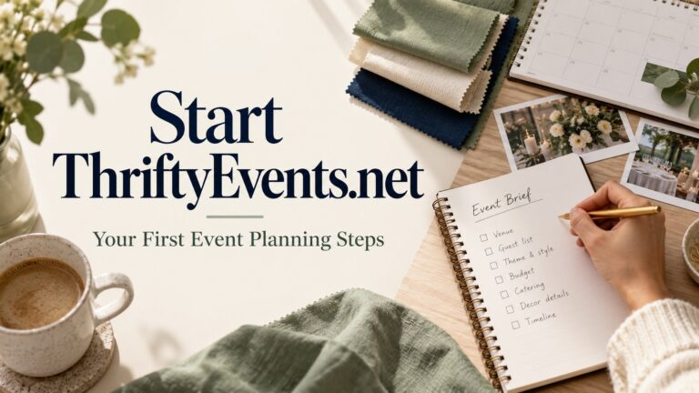 Start ThriftyEvents.net: Your First Event Planning Steps Start ThriftyEvents.net — Your First Event Planning Steps featured cover